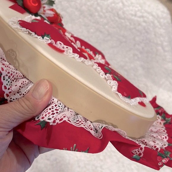 🎄Handmade vintage Christmas wall hanging in an embroidery hoop🎄 - Picture 3 of 5